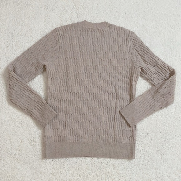 Club Monaco Cashmere Knit Crewneck Sweater size XS Neutral Color - Picture 6 of 8